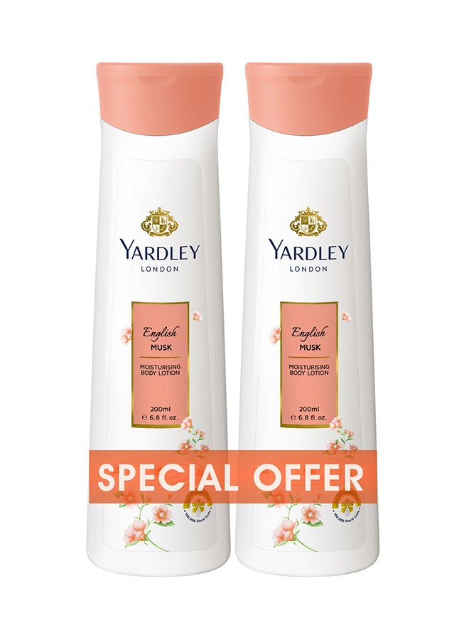 Yardley Pack Of 2 Body Lotion English Musk 400ml