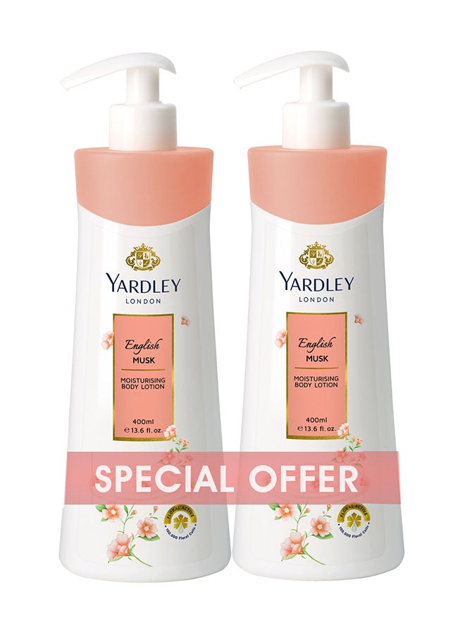 Pack Of 2 Body Lotion English Musk 800ml