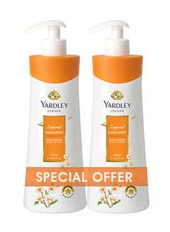 Yardley Pack Of 2 Body Lotion Imperial Sandalwood 800ml 