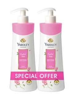 Yardley Pack Of 2 Body Lotion English Rose 800ml 