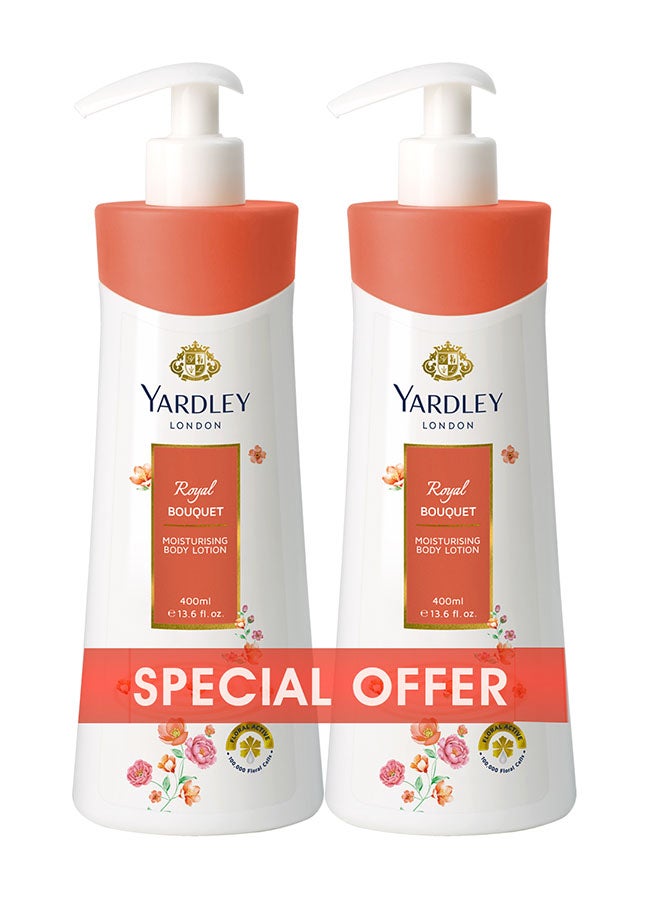 Yardley Pack Of 2 Body Lotion Royal Bouquet 800ml