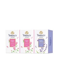 Yardley Pack Of 3 Soap English Rose And English Lavender 300grams 
