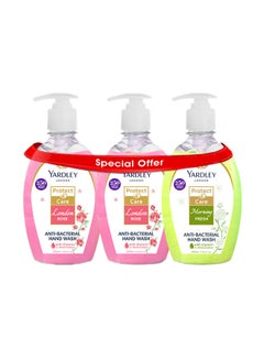 Pack Of 3 Antibacterial Handwash London Rose And Morning Fresh 750ml - v1602948403/N41218692A_1