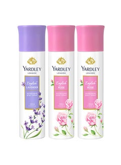 Yardley English Rose  Gift Set (2 x English Rose 100ml, English Lavender 100ml) 