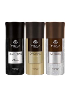 Yardley Gentlemen Classic Gift Set (Gentlemen Classic 150ml, Original 150ml & Arthur 150 ml) 