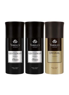 Yardley Gentlemen Classic Gift Set (2 x Gentlemen Classic 150ml, Original 150ml) 