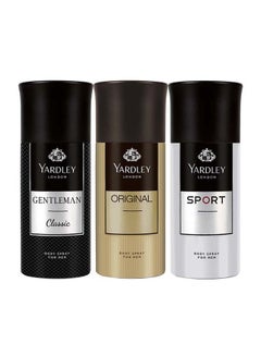 Yardley Gentlemen Classic Gift Set (Gentlemen Classic 150ml, Original 150 ml & Sport 150ml) 