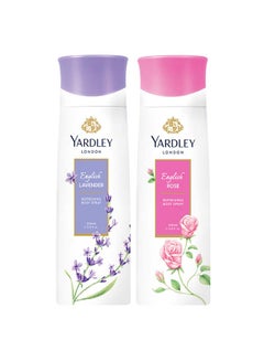 Yardley English Lavender Gift Set (English Lavender 200ml, English Rose 200ml) 