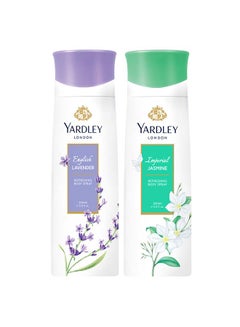 Yardley English Lavender Gift Set (English Lavender 200ml, Imperial Jasmine 200ml) 