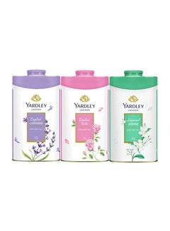 Yardley English Lavender Twin Body Spray Gift Set (English Lavender 125gm, English Rose 125gm & Imperial Jasmine 125gm) 