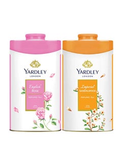 Yardley Powder (English Rose 250gm, Imperial Sandalwood 250gm) 
