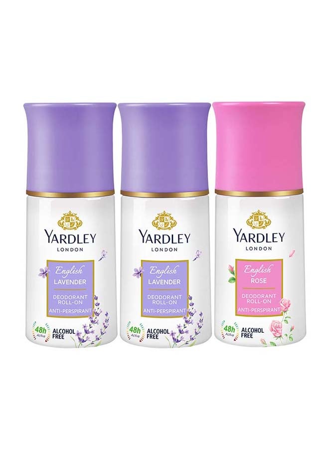 Yardley English Lavender Twin Body Spray  Gift Set (2 x English Lavender 150ml, English Rose 150ml)