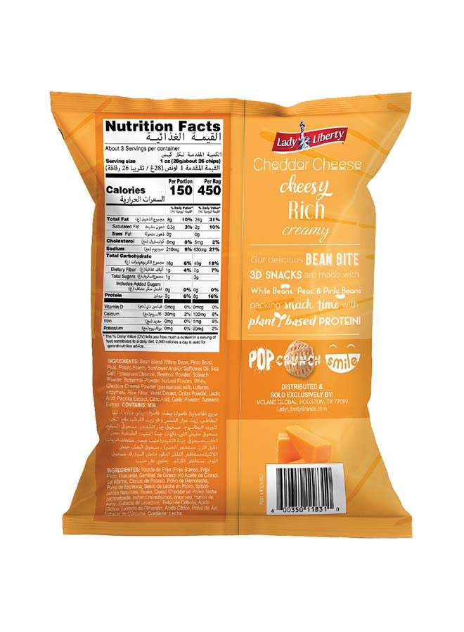 Lady Liberty - Bean Bites Cheddar Cheese 85grams - Image 1