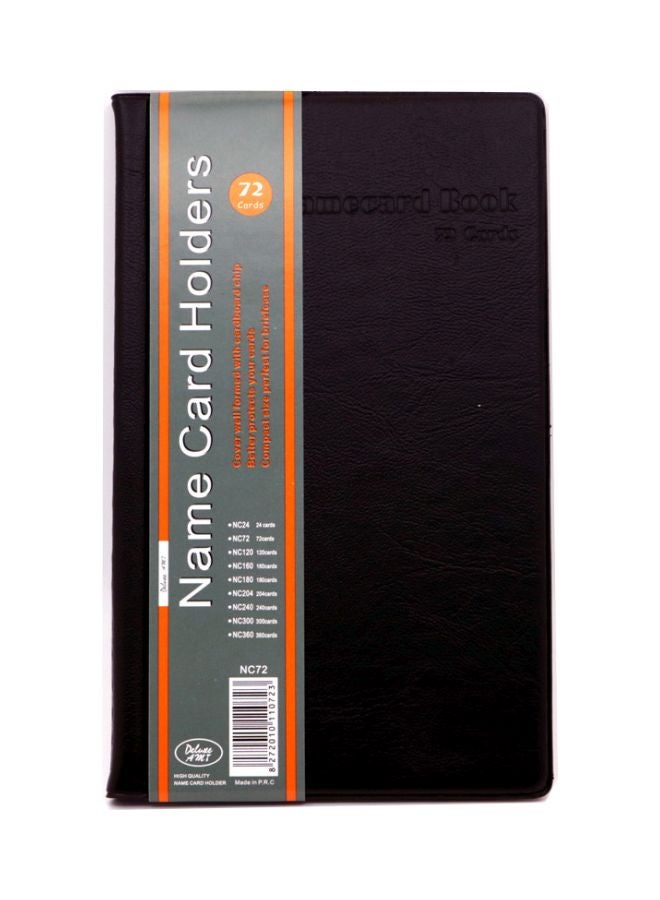 ديلوكس حامل بطاقات الأسماء أسود - Image 1