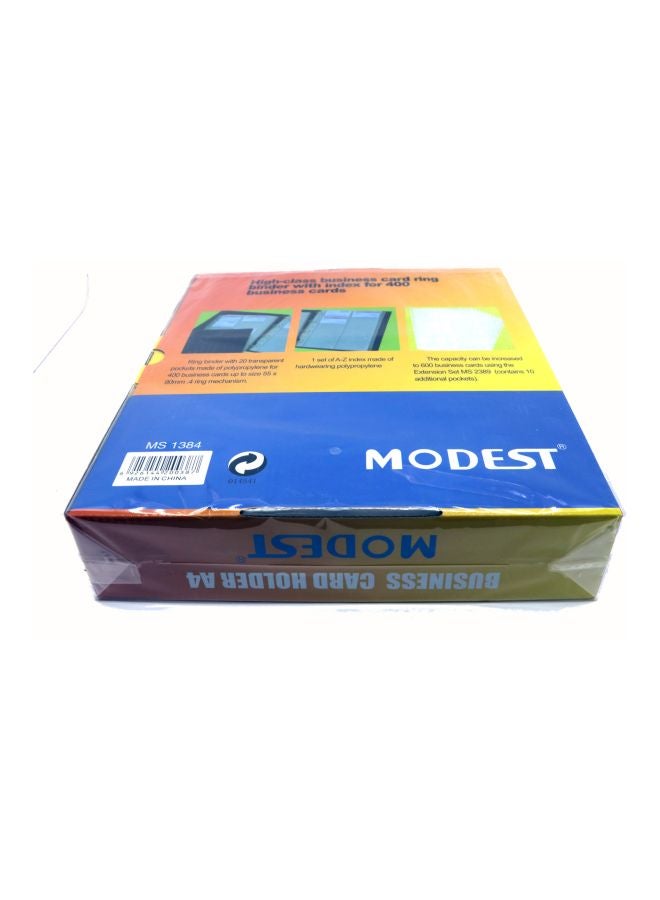 MODEST A4 Business Card Holder With Index Black - Image 2