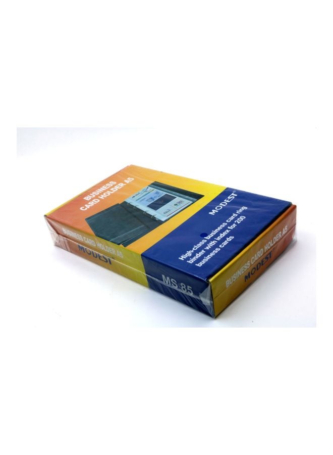MODEST - A5 Business Card Holder With Index Black - Image 1