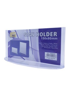 Psi Desk Sign Holder Clear  - Image 2