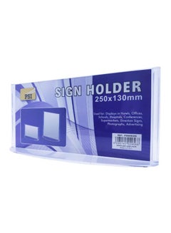 Psi Desk Sign Holder Clear  - Image 2