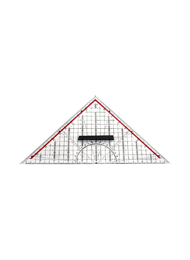 Generic Acrylic Engraved Multi-Function Triangle Clear/Black/Red 