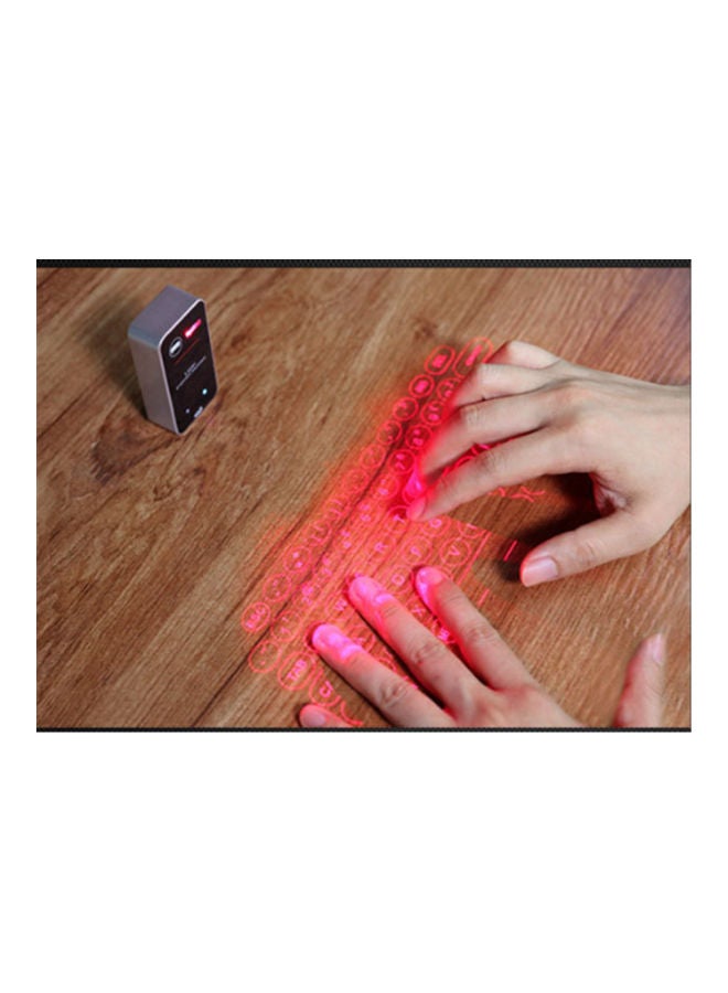 Bluetooth Laser Projection Keyboard Black/Silver