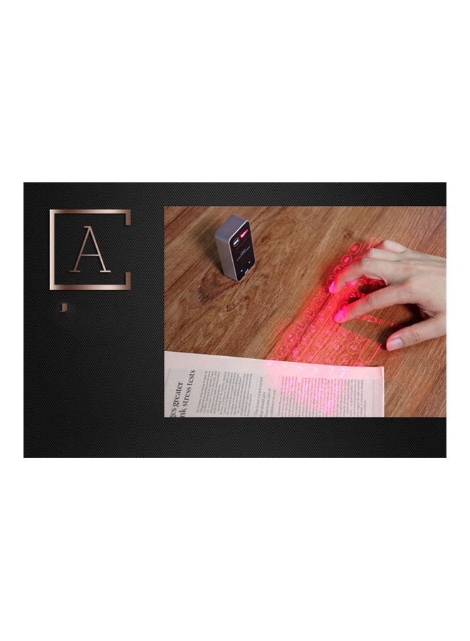 Bluetooth Laser Projection Keyboard Black/Silver