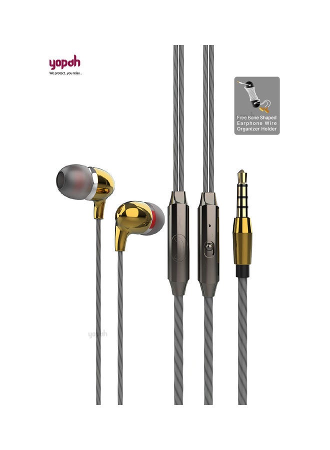 Ultra Bass Universal In-Ear Earphones With Mic Gold - v1602960696/N41239537A_1