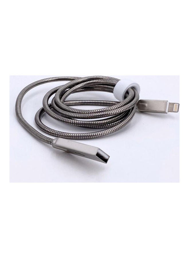 Cable for iphone That Supports Data Transfer Sliver  - Image 1