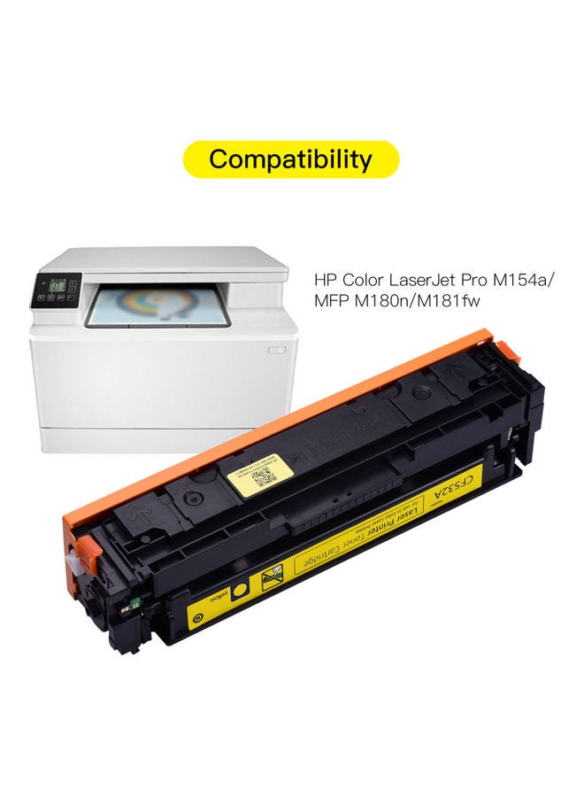 أيبيسي خرطوشة حبر بديلة لطابعات إتش بي كولور ليزر جت برو طراز M154a/MFP M180n/M181fw أصفر  - Image 3