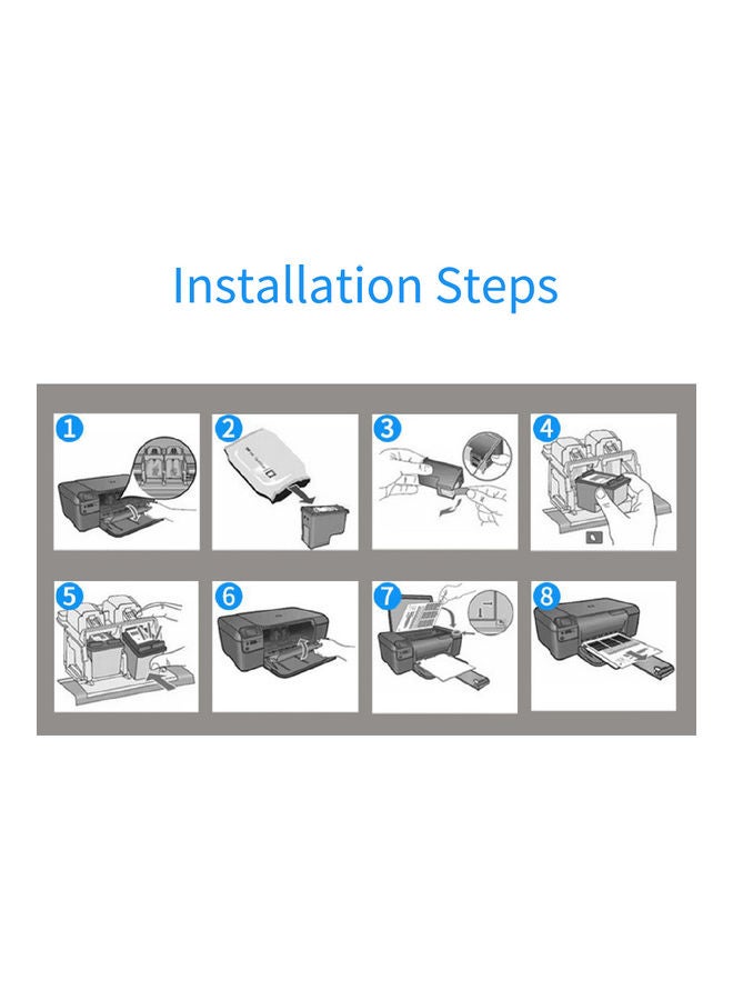 خرطوشة حبر قابلة لإعادة التعبئة أسود - Image 2