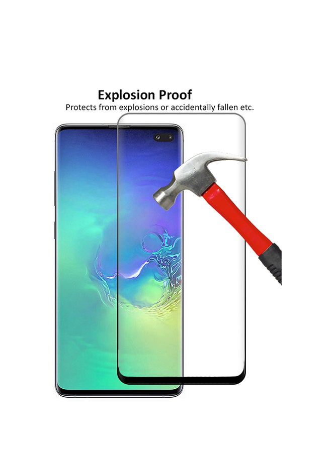 دبليو تيك لاصقة حماية مرنة للشاشة بتقنية النانو وتصميم غير لامع لهاتف سامسونج جالاكسي S10 بلس شفاف - Image 3