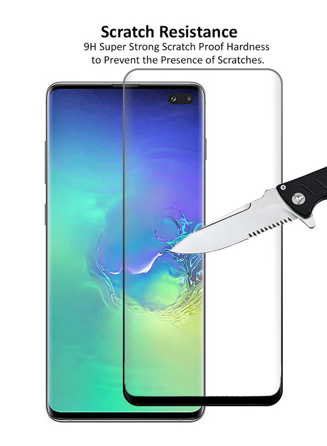 دبليو تيك لاصقة حماية مرنة للشاشة بتقنية النانو وتصميم غير لامع لهاتف سامسونج جالاكسي S10 بلس شفاف - Image 4