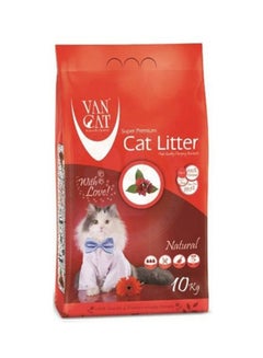 VAN CAT Clumping Bentonite Cat Litter Unscented White 10kg  - Image 1
