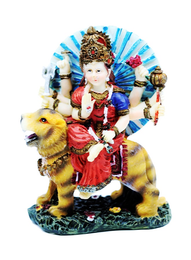 Madhoor Durga Mata Multicolour 9x9x7cm 