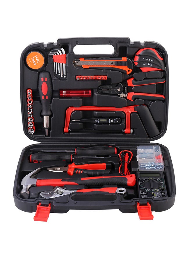 LAWAZIM - 79-Piece Heavy Duty Tool Set Black/Red - Image 1