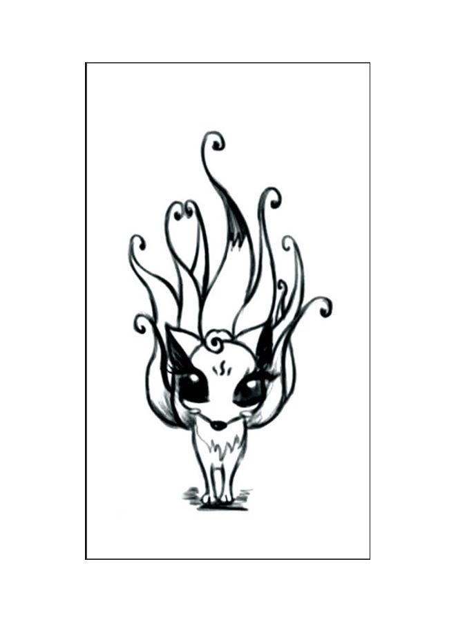 Waterproof Fashionable Temporary Tattoo Sticker Black - Image 1