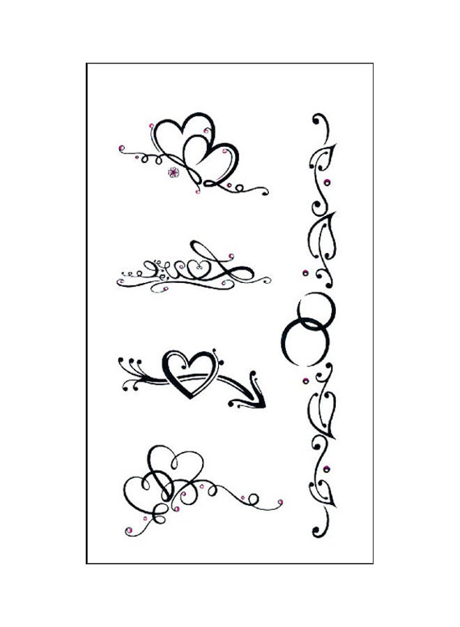 Waterproof Fashionable Temporary Tattoo Sticker Black - Image 1