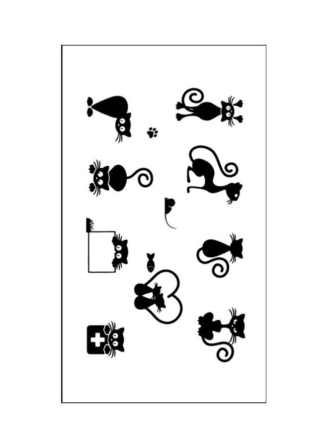 Waterproof Fashionable Temporary Tattoo Sticker Black - Image 1