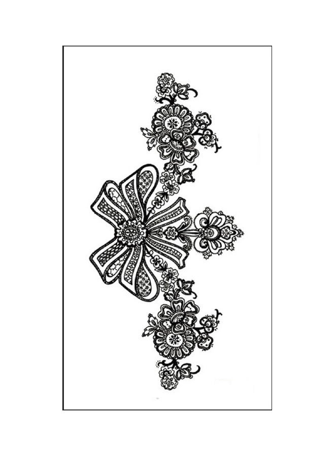 Waterproof Fashionable Temporary Tattoo Sticker Black - Image 1