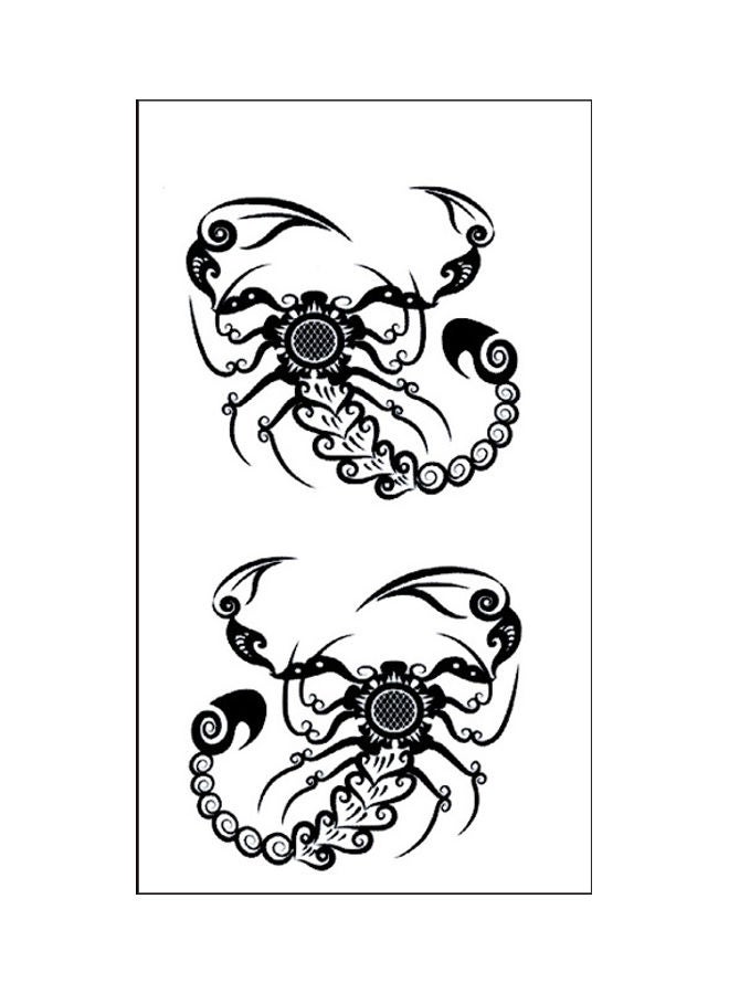 Waterproof Fashionable Temporary Tattoo Sticker Black - Image 1