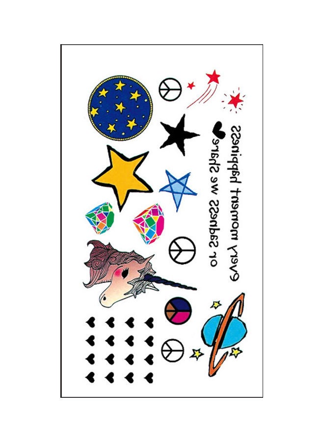 Waterproof Fashionable Temporary Tattoo Sticker Multicolour - Image 1