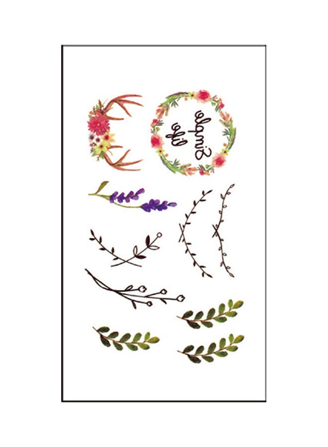 Waterproof Fashionable Temporary Tattoo Sticker Multicolour - Image 1