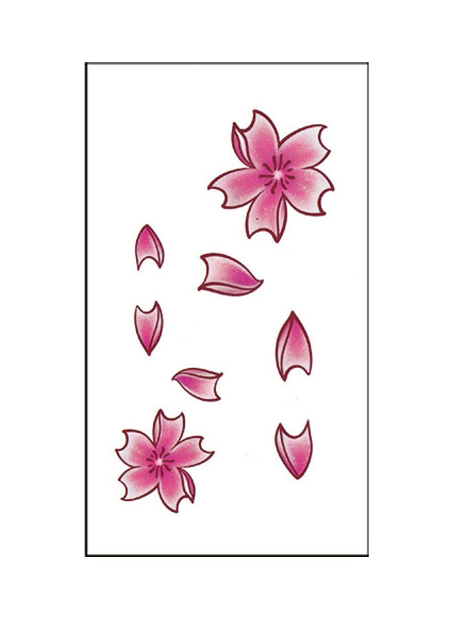Waterproof Fashionable Temporary Tattoo Sticker Pink - Image 1