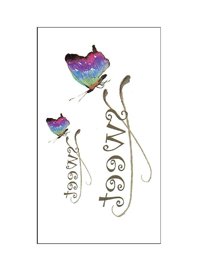 Waterproof Fashionable Temporary Tattoo Sticker Multicolour - Image 1