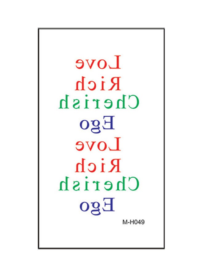 ملصق تاتو مؤقت عصري مقاوم للماء متعدد الألوان - Image 1