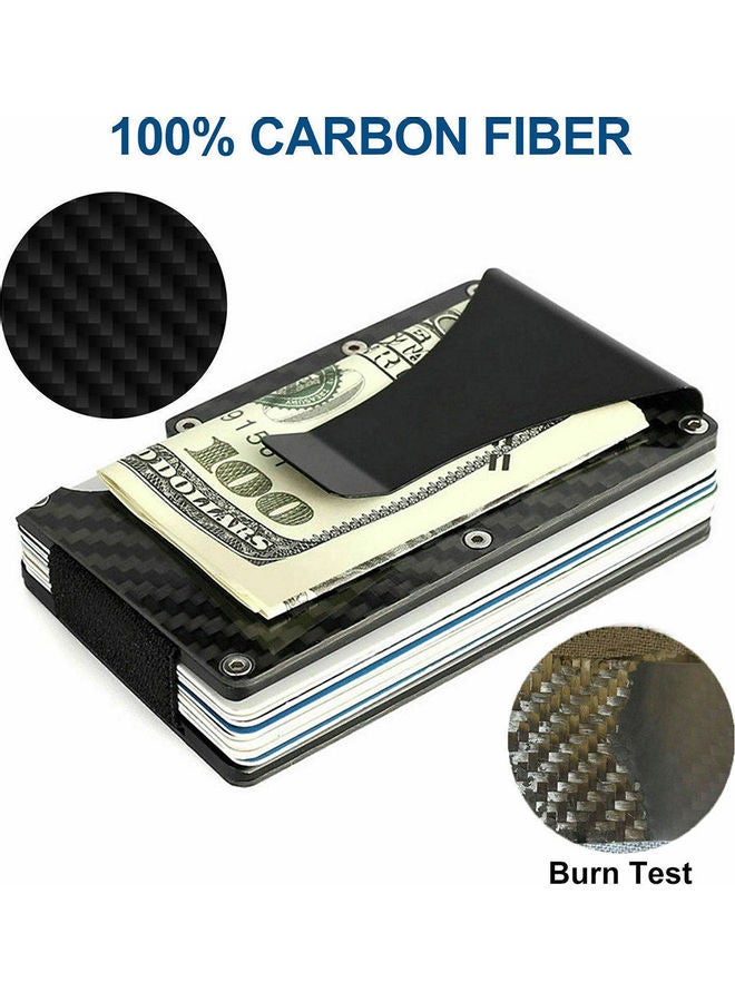 Carbon Fiber Card Holder Black  - Image 3
