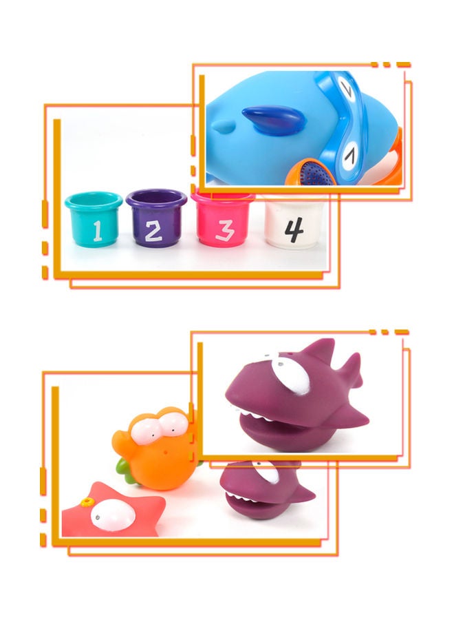 Beauenty 8-Piece Marine Animals Bath Toy Set YPQ4077 - Image 3