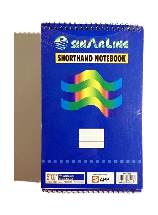 SINARLINE 12-Piece Top Spiral Shorthand Notebook Bundle White  - Image 1