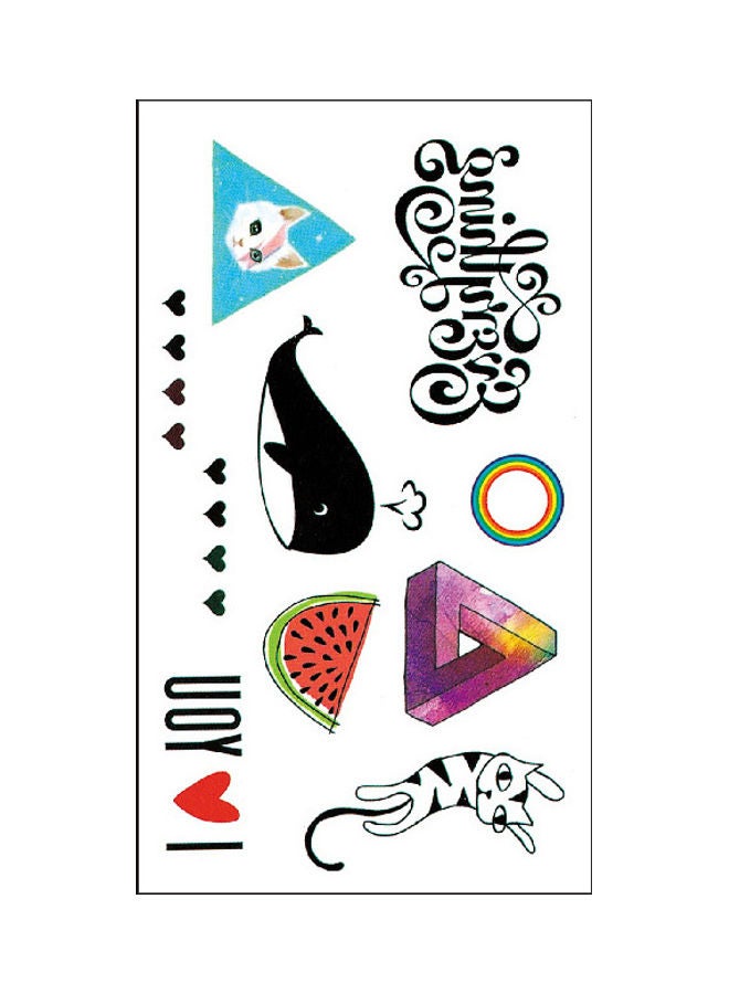 ملصق تاتو مؤقت عصري مقاوم للماء متعدد الألوان - Image 1