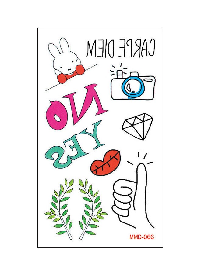 Waterproof Fashionable Temporary Tattoo Sticker Multicolour - Image 1