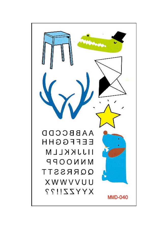 Waterproof Fashionable Temporary Tattoo Sticker Multicolour - Image 1